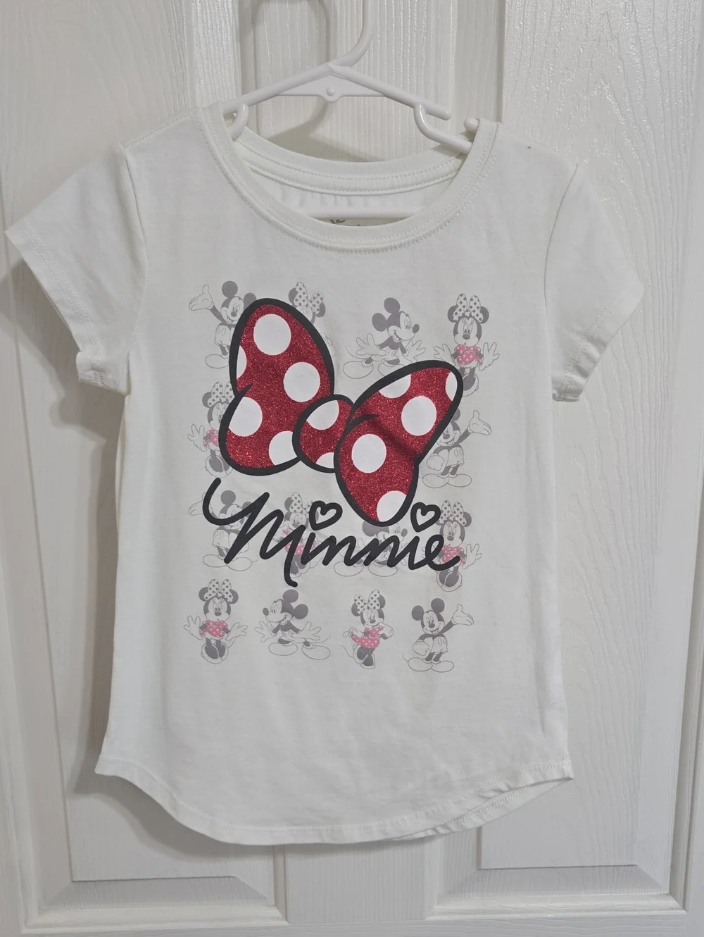 Disney White Minnie Bow Short-Sleeve Graphic Tee
